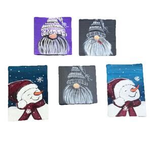 Winter Themed Homemade Magnets Gnomes And Snowmen {132}